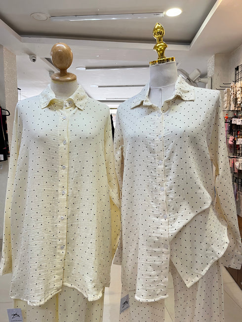 Summer Polka Dot Print Comfy Nigh Suits